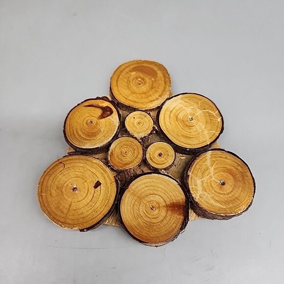 House of Lloyd Christmas Around the World Yule Log Coasters 1984- Set Of 6 - Picture 2 of 5